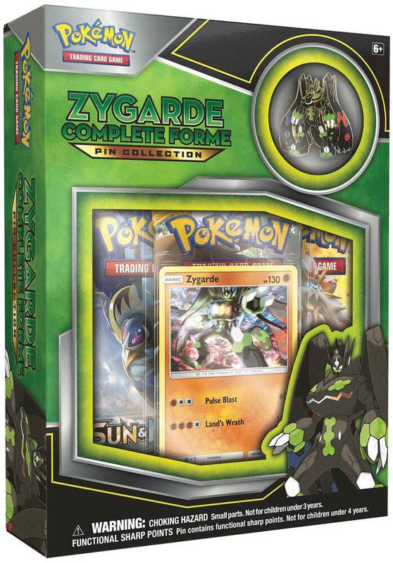 Pokemon Sun and Moon: Zygarde Complete Forme Pin Collection Box