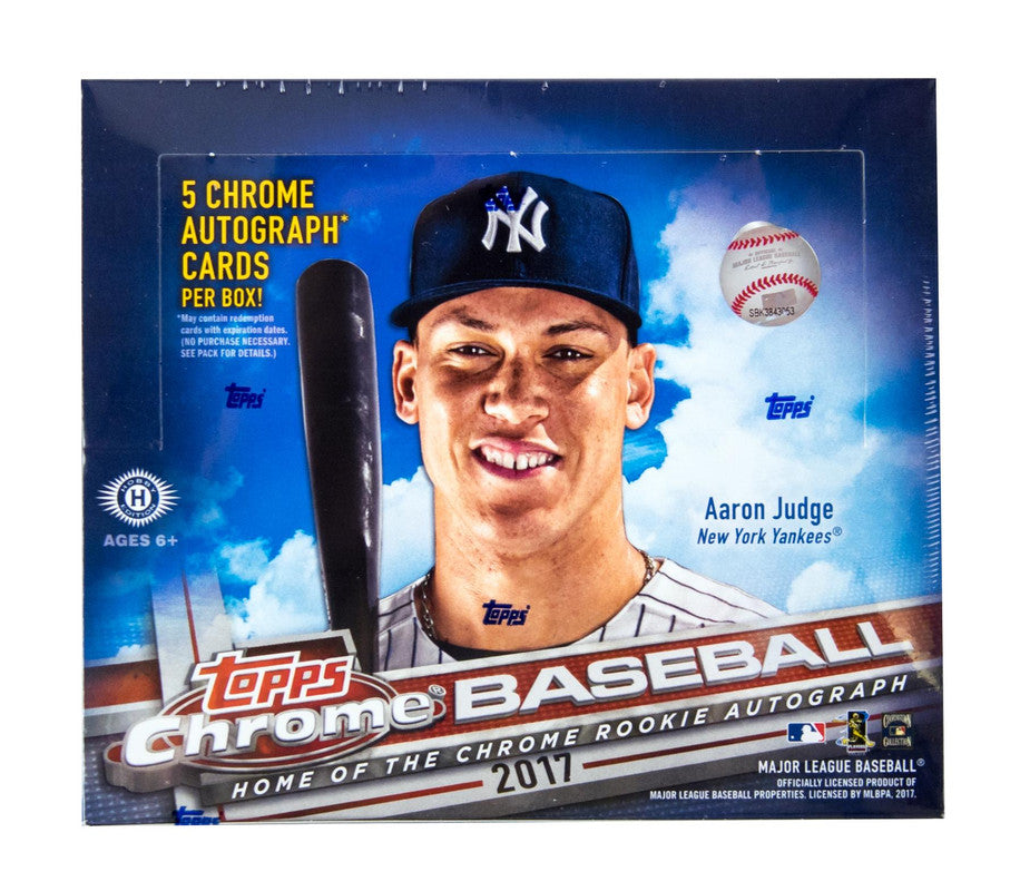 2017 Topps Chrome Baseball Hobby Jumbo Box