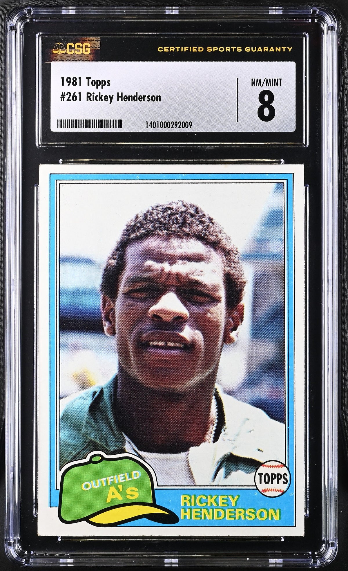 Rickey Henderson CGC 8