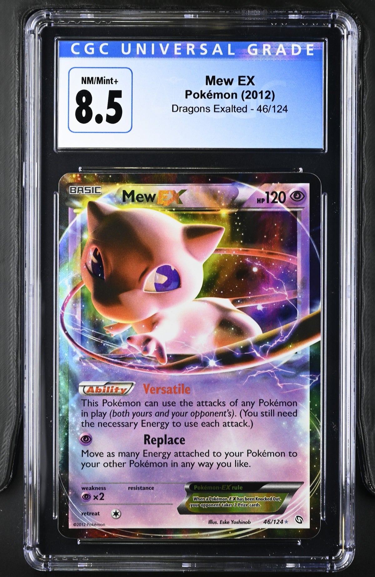 2012 Dragons Exalted Mew EX CGC 8.5