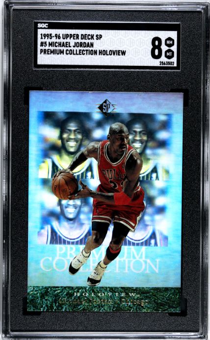 1995-96 Upper Deck SP Michael Jordan Premium Collection Holoview SGC 8