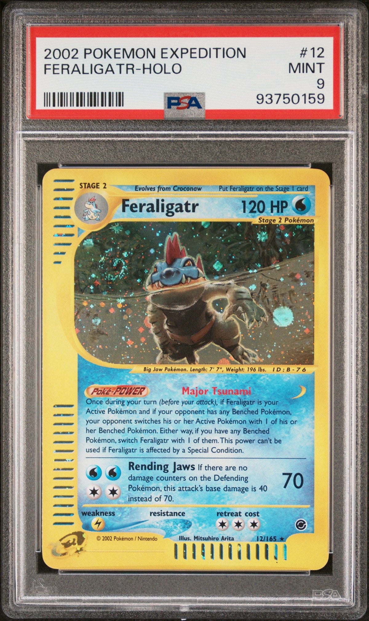 2002 Pokemon Expedition Feraligatr-Holo PSA 9