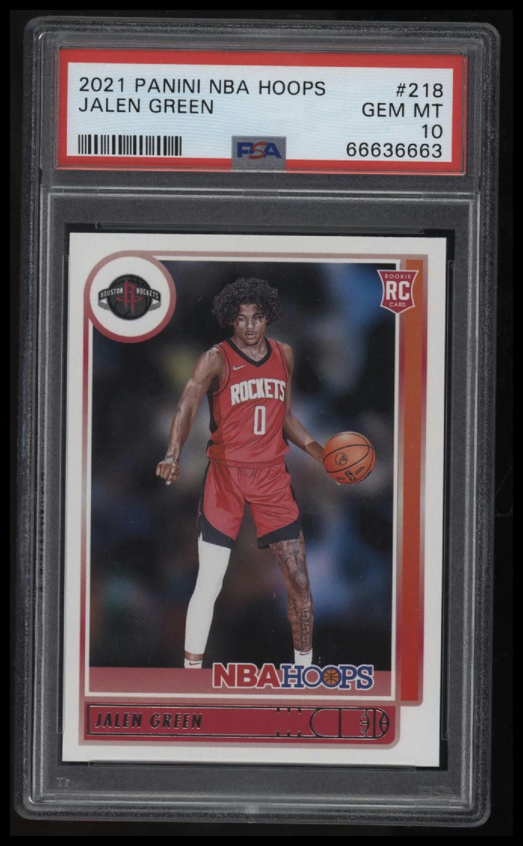 2021 Panini NBA Hoops Jalen Green PSA 10