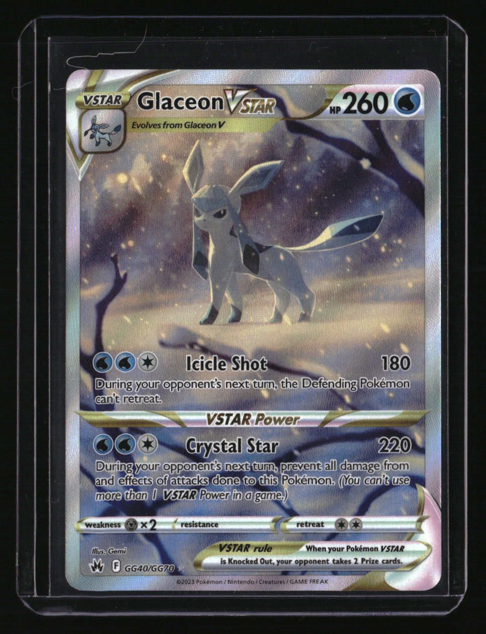 Crown Zenith: Galarian Gallery Glaceon VSTAR 10002281