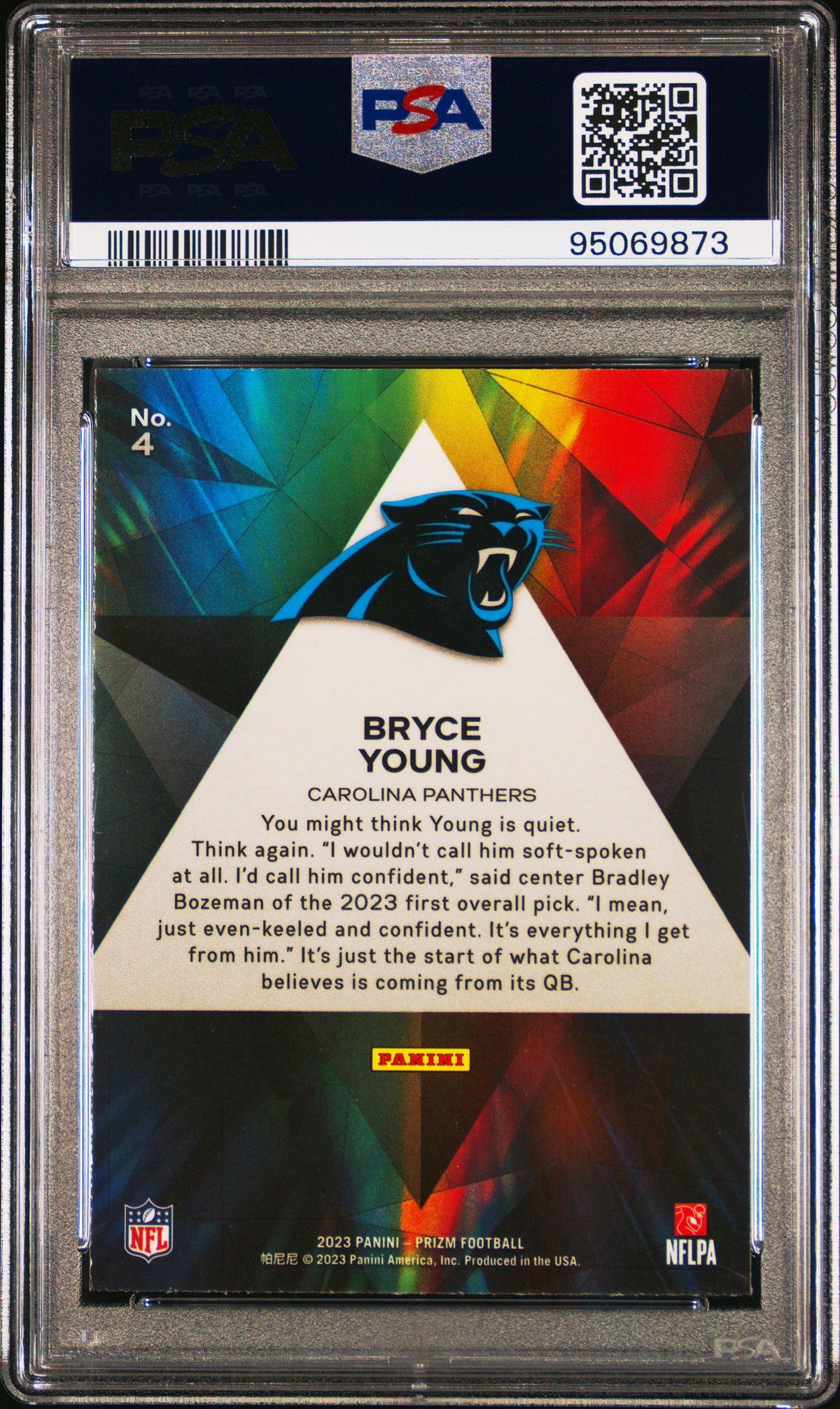 2023 Panini Prizm Prizmatic Bryce Young PSA 9 95069873