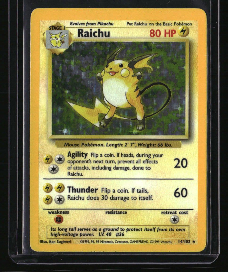 Base Set Raichu Holo LP 10001256