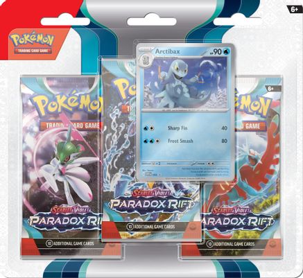 Pokemon Scarlet and Violet: Paradox Rift 3 Pack Blister (Arctibax)