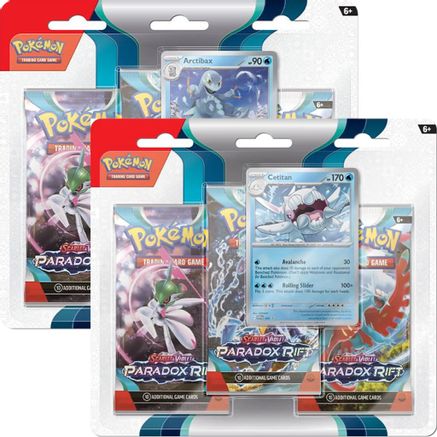 Pokemon Scarlet and Violet: Paradox Rift 3 Pack Blister Set of 2