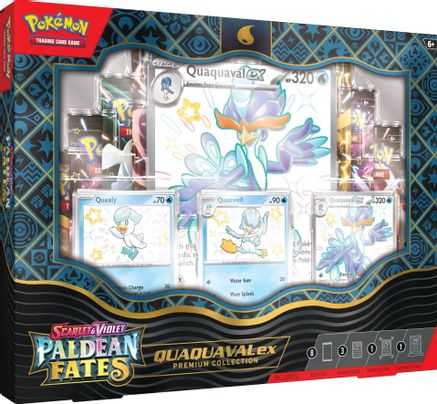 Pokemon Scarlet and Violet: Paldean Fates Premium Collection Box (Quaquaval Ex)