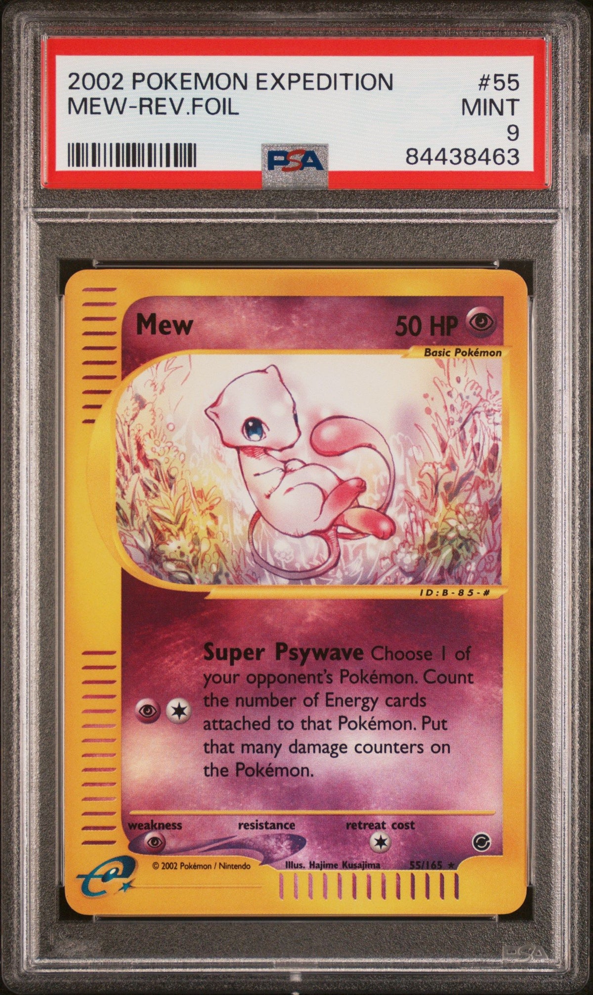 2002 Pokemon Expedition Mew-Rev.Foil PSA 9