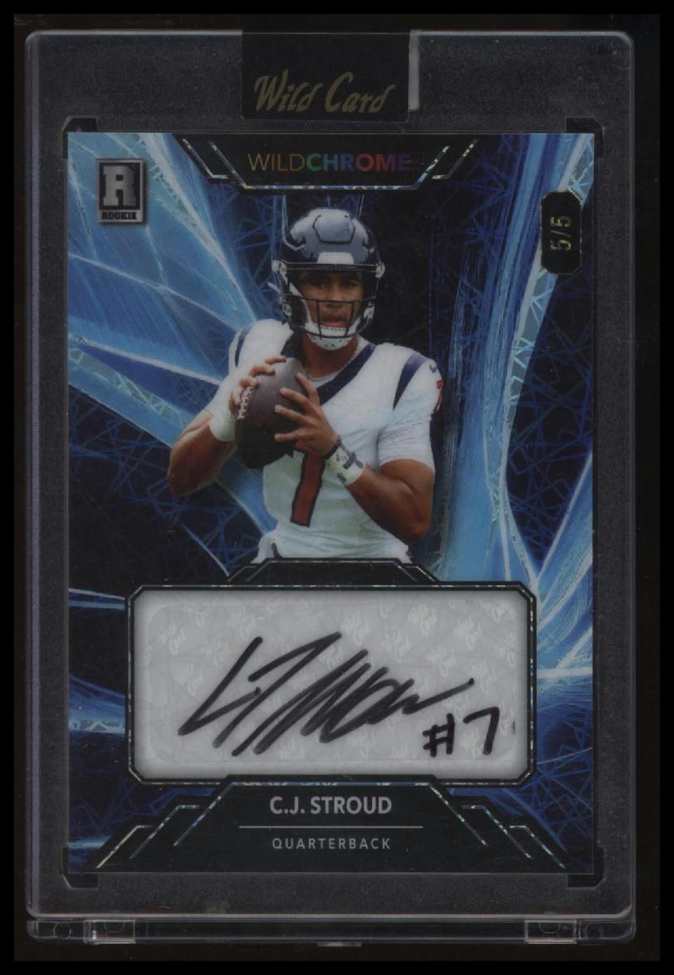 2023 Wild Card Wildchrome CJ Stroud Lazer Blue auto /5