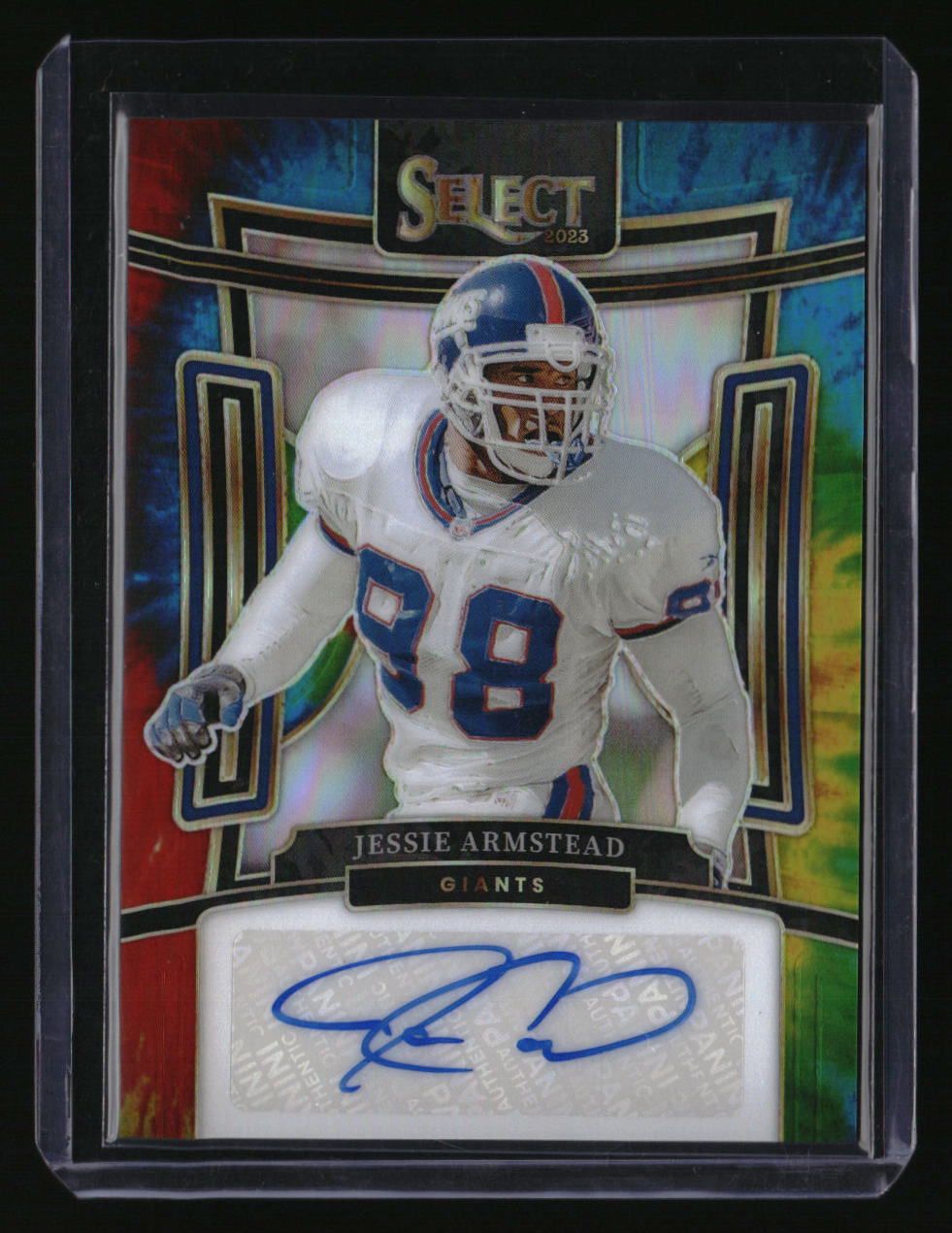 2023 Panini Select Jessie Armstead Signatures Tie-Dye Prizm #/25