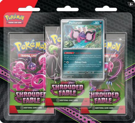 Pokemon Scarlet and Violet: Shrouded Fable 3-Pack Blister [Pecharunt]