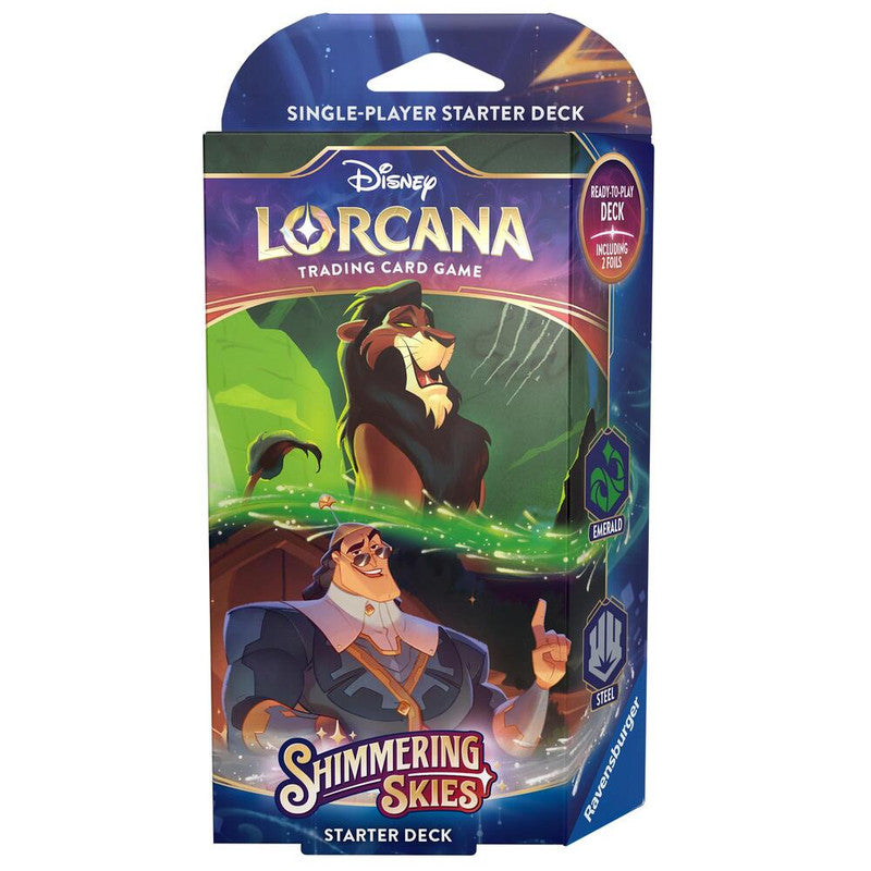 Disney Lorcana: Shimmering Skies Starter Deck (Emerald and Steel)