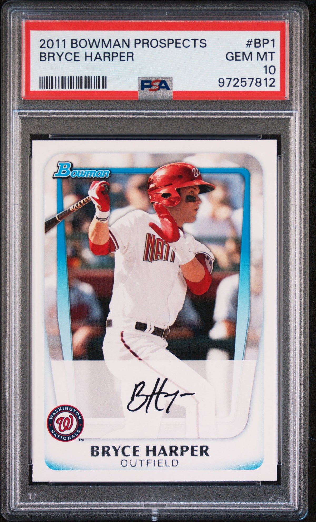 2011 Bowman Prospects Bryce Harper PSA 10