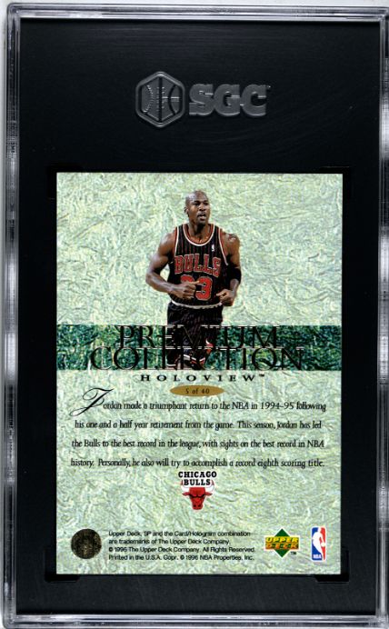 1995-96 Upper Deck SP Michael Jordan Premium Collection Holoview SGC 8