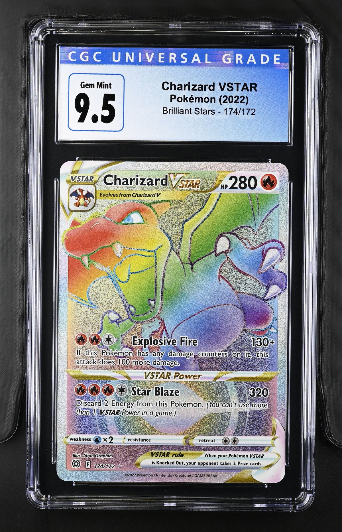 2022 Brilliant Stars Charizard VSTAR CGC 9.5