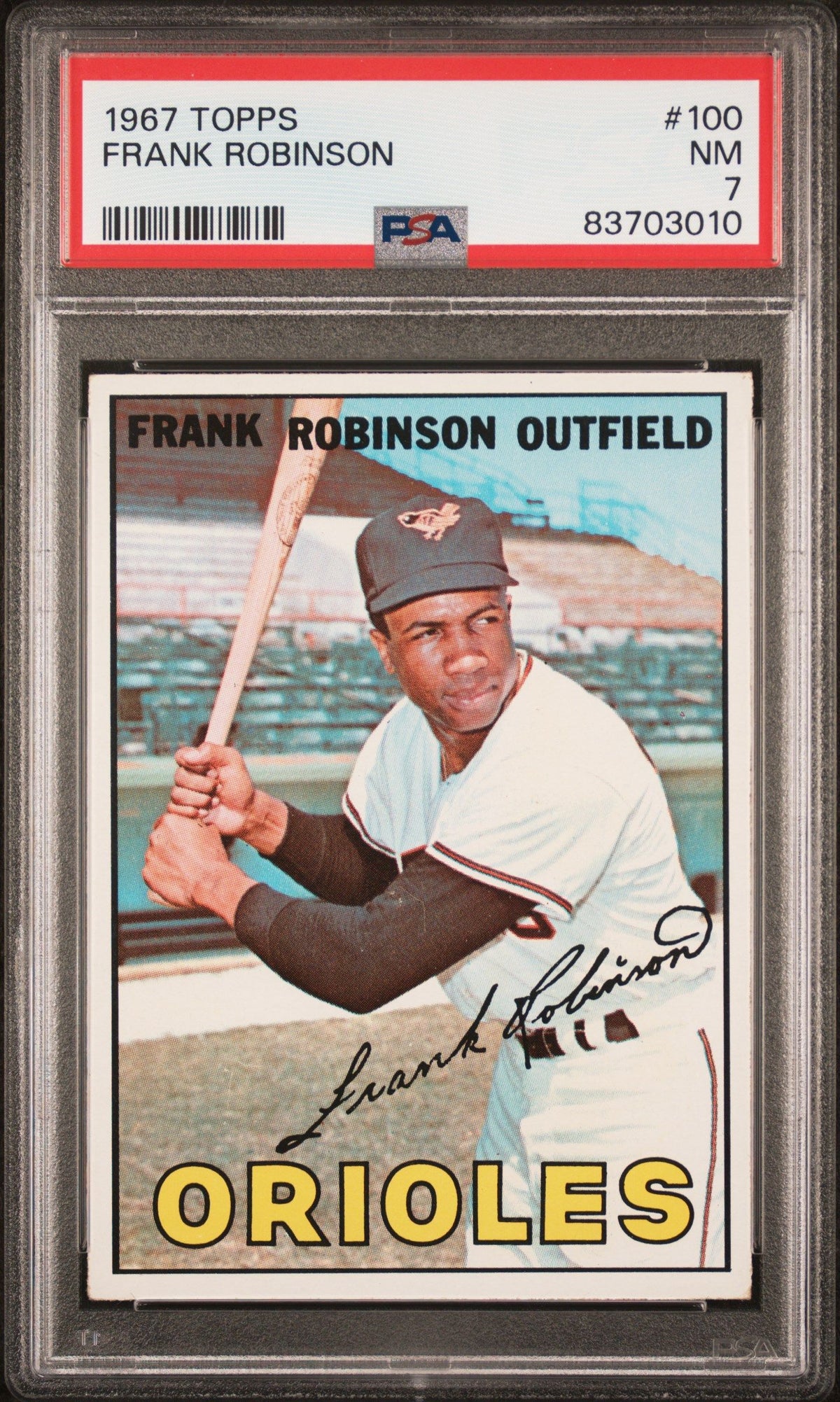 1967 Topps #100 Frank Robinson PSA 7