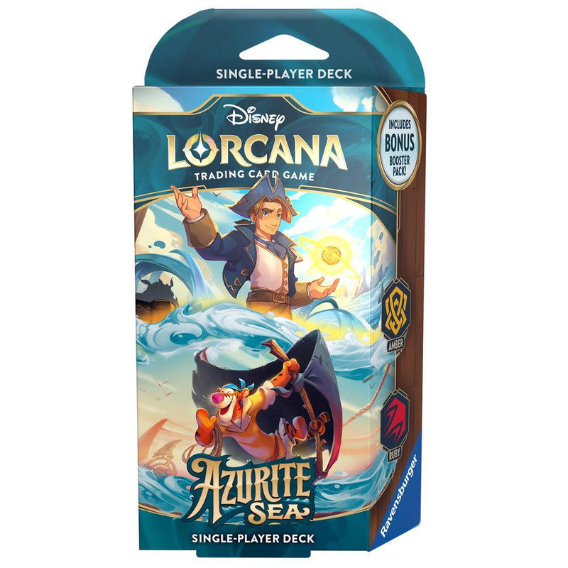 Disney Lorcana: Azurite Sea Starter Deck (Amber and Ruby)