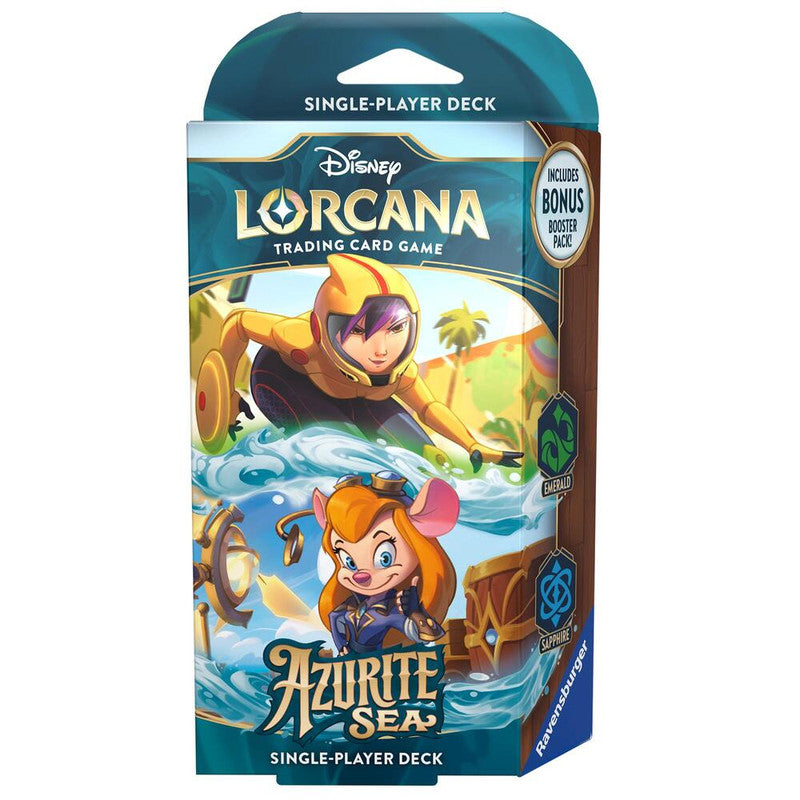 Disney Lorcana: Azurite Sea Starter Deck (Emerald and Sapphire)