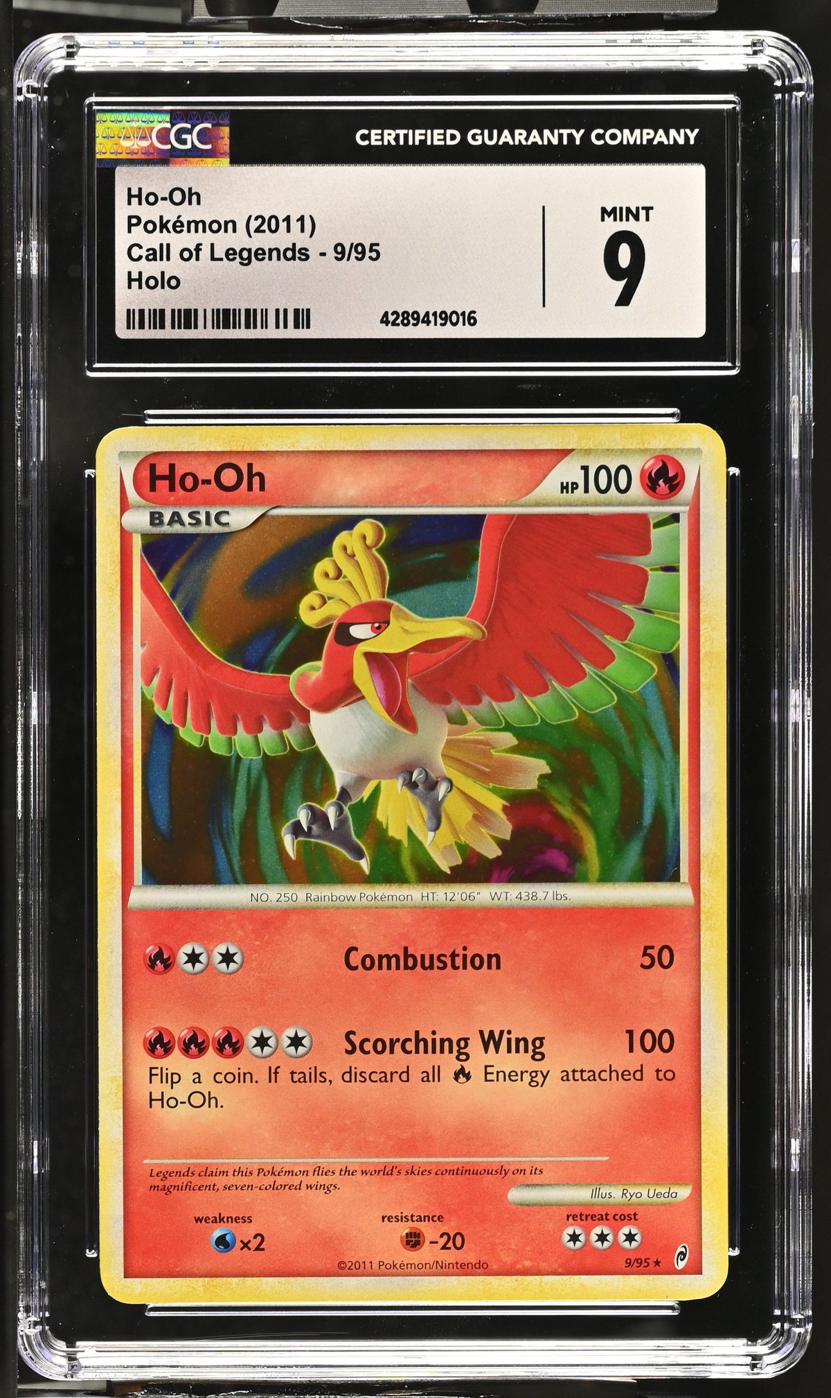 2011 Call of Legends Ho-Oh CGC 9