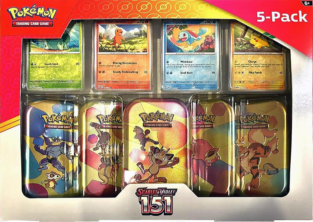 Pokemon Scarlet &amp;amp; Violet: 151 - Costco Tin Display (Meowth)