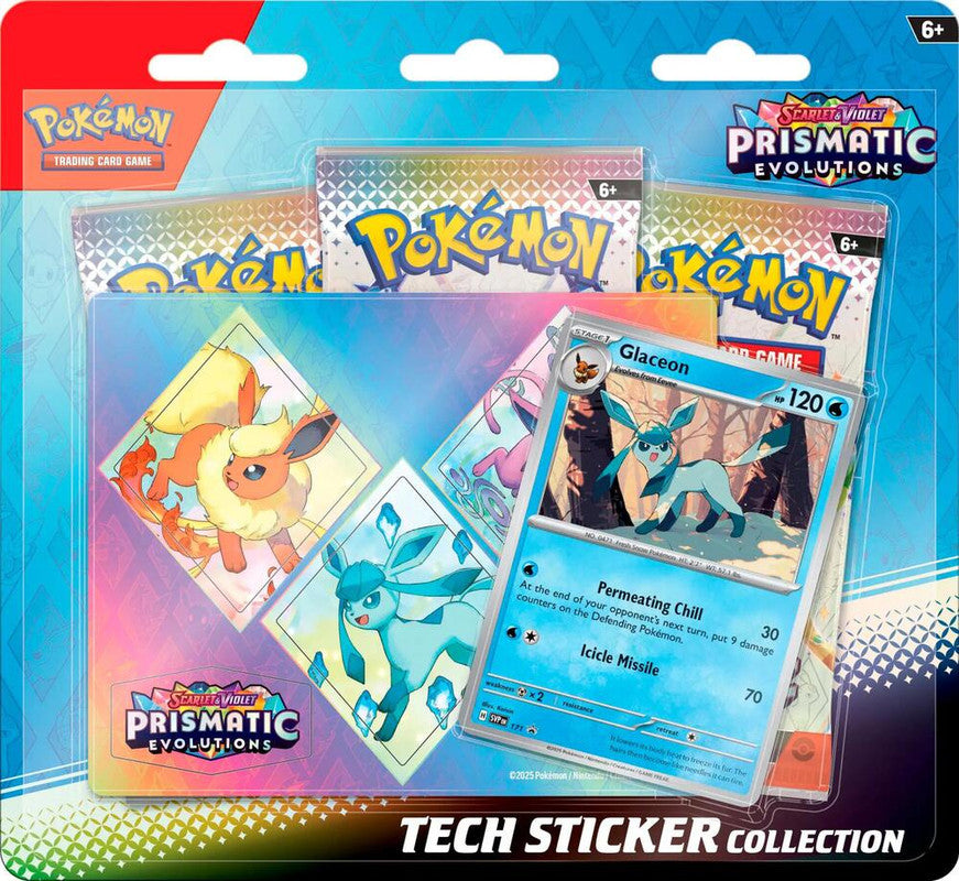 Pokemon: Scarlet and Violet - Prismatic Evolutions Tech Sticker (Glaceon)