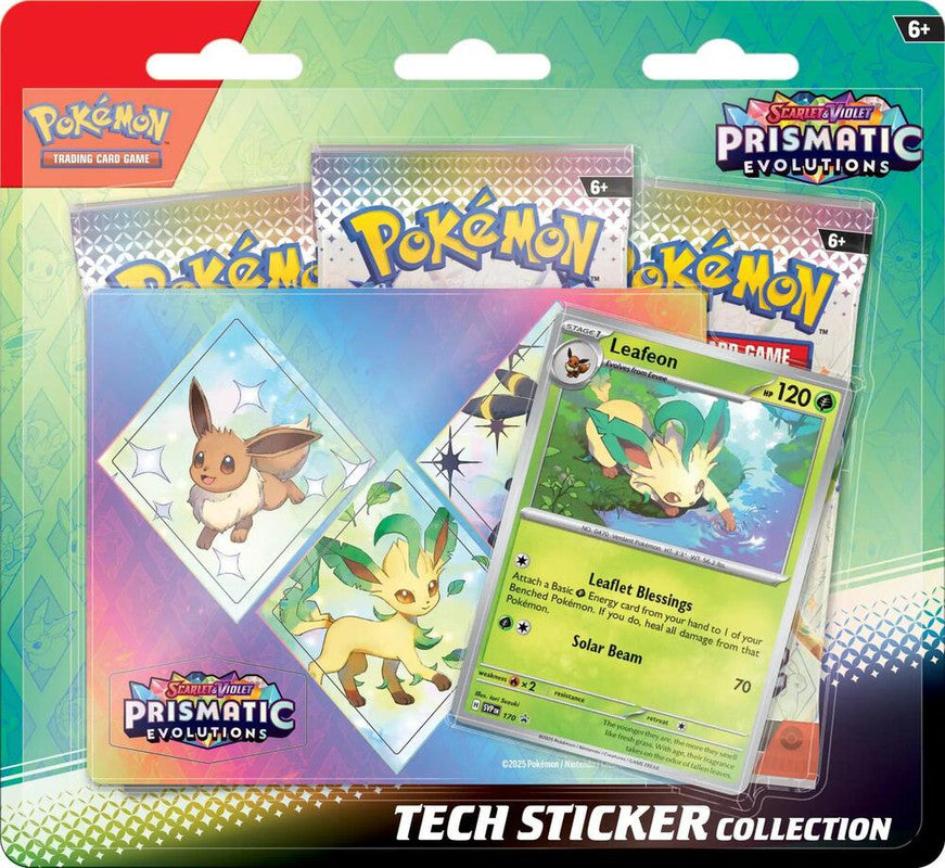 Pokemon: Scarlet and Violet - Prismatic Evolutions Tech Sticker (Leafeon)