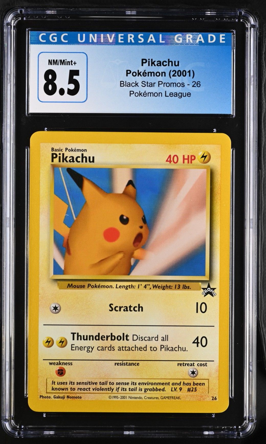 2001 Black Star Promos - WotC Pikachu CGC 8.5