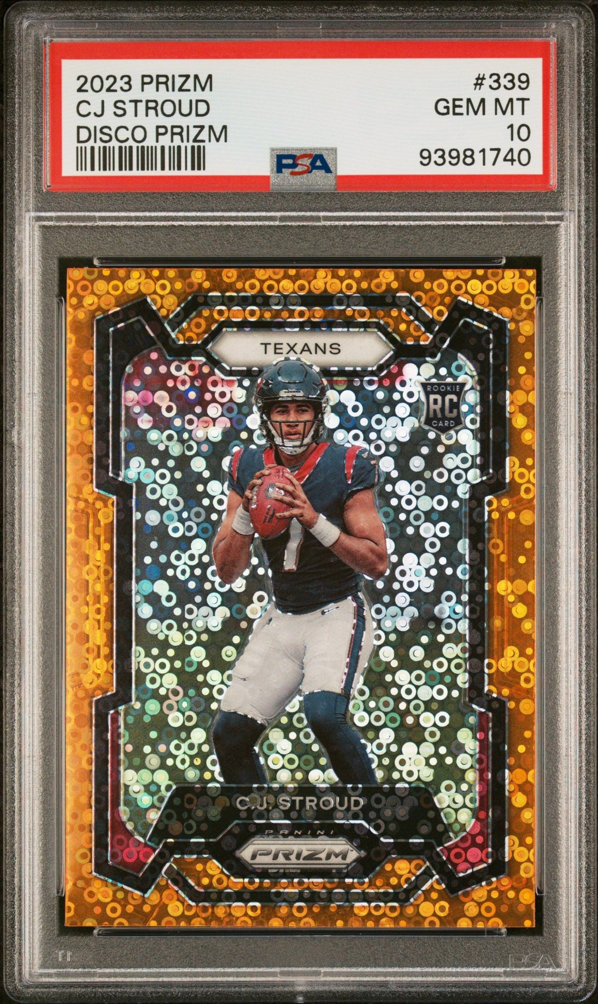 2023 Panini Prizm Cj Stroud Disco Prizm PSA 10