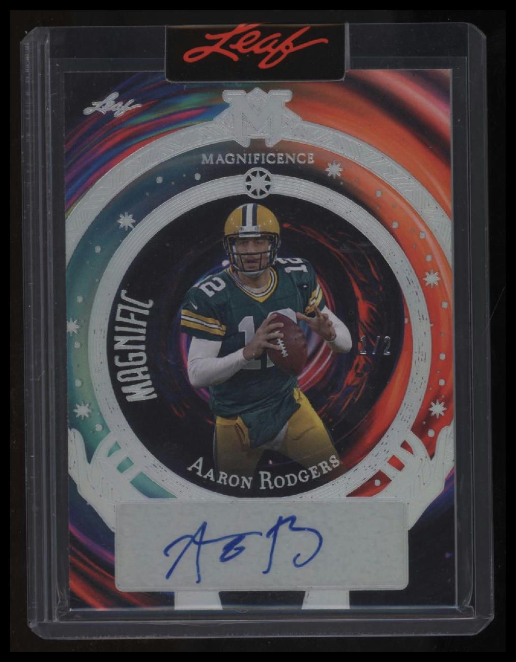 2023 Leaf Magnificence - Magnific Silver Holo Aaron Rodgers