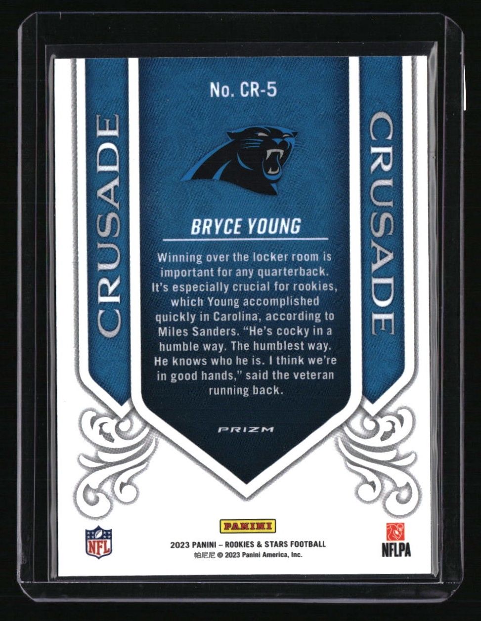 2023 Panini Rookies &amp; Stars #CR-5 Bryce Young Crusade Silver