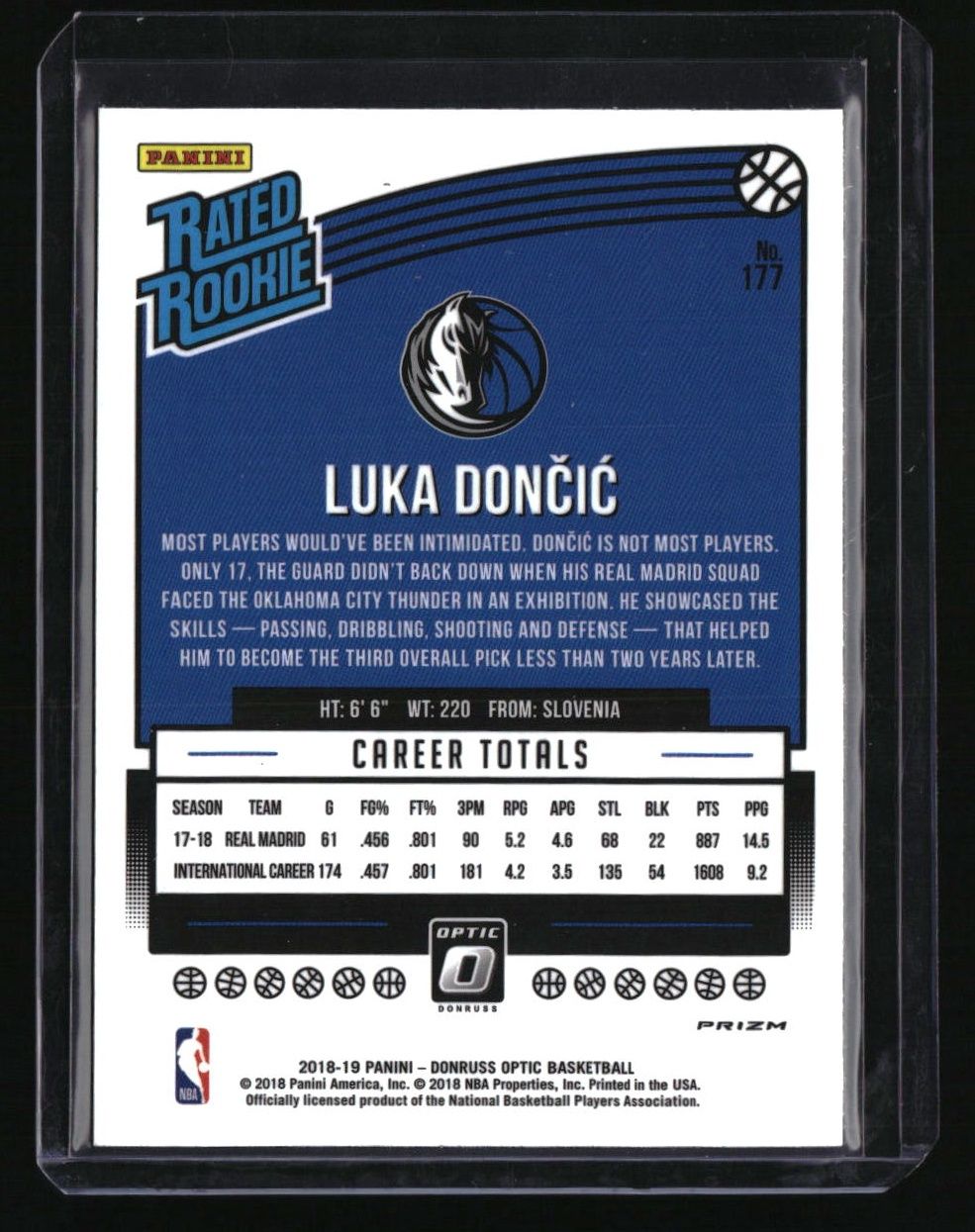 2018-19 Donruss Optic Luka Doncic Shock