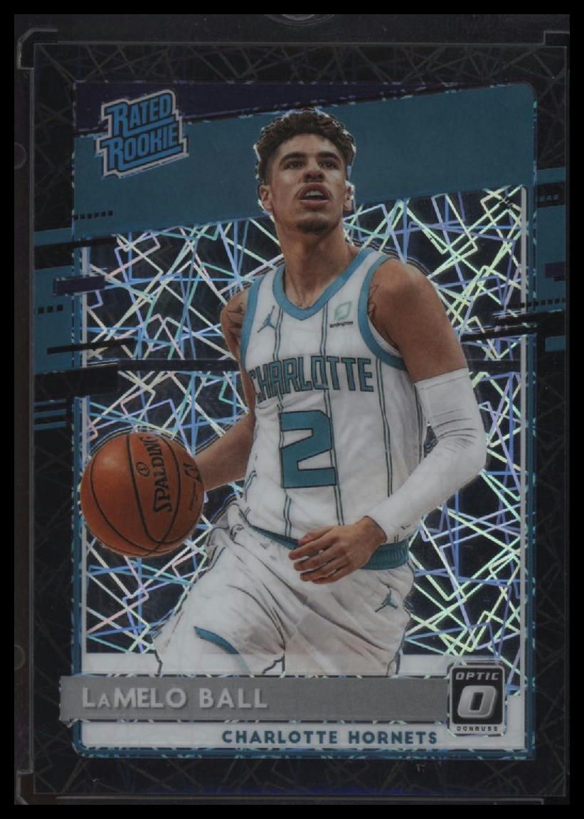 2020-21 Donruss Optic LaMelo Ball Black Velocity #/39