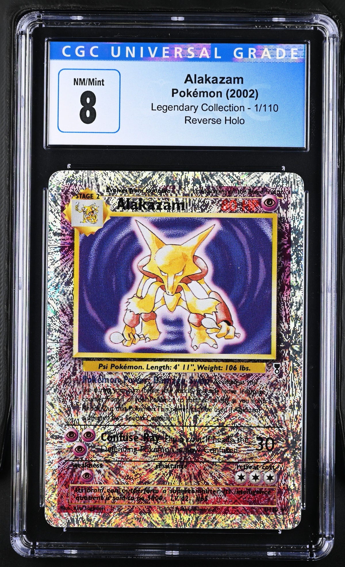 2002 Legendary Collection Alakazam CGC 8