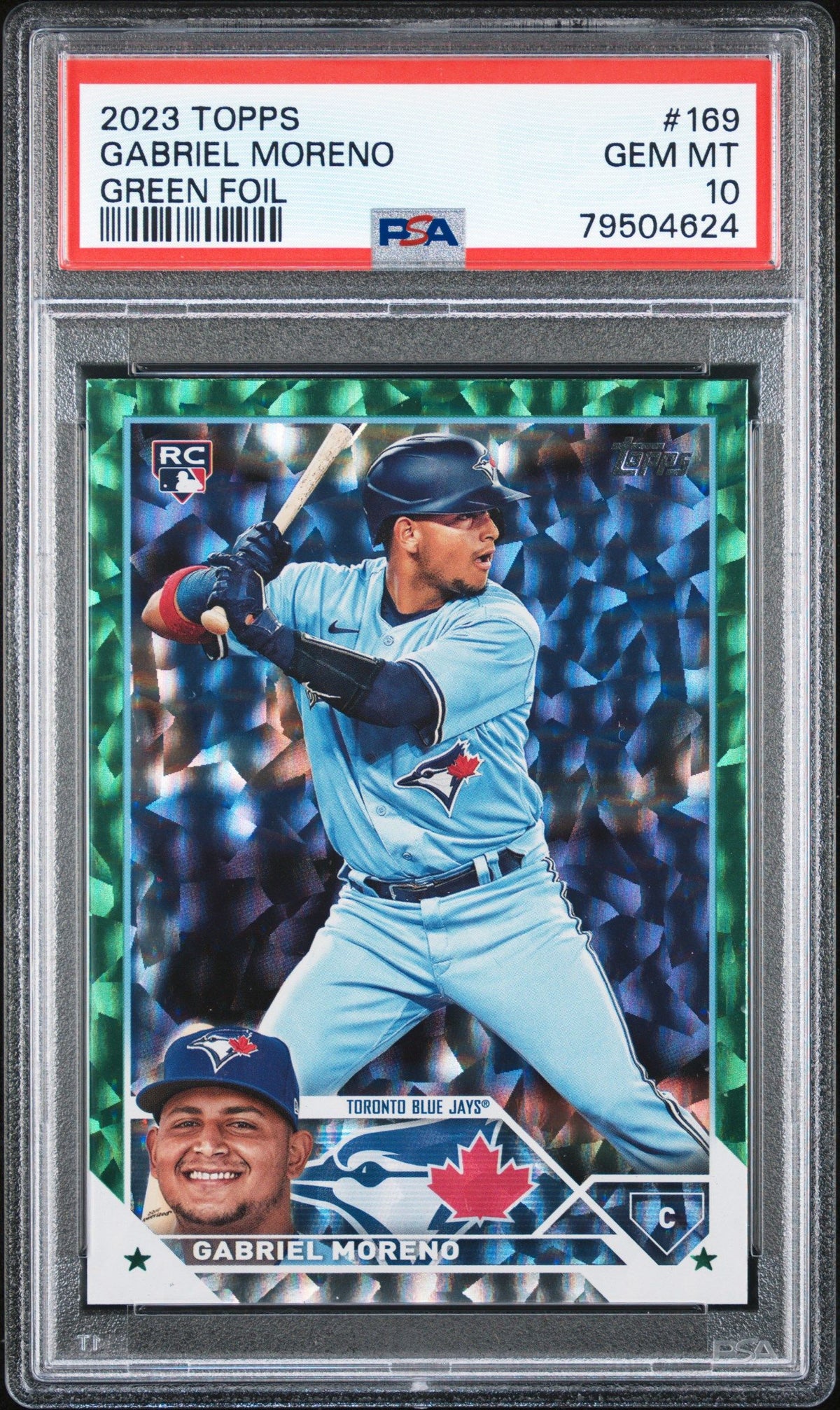 2023 Topps Gabriel Moreno Green Foil PSA 10