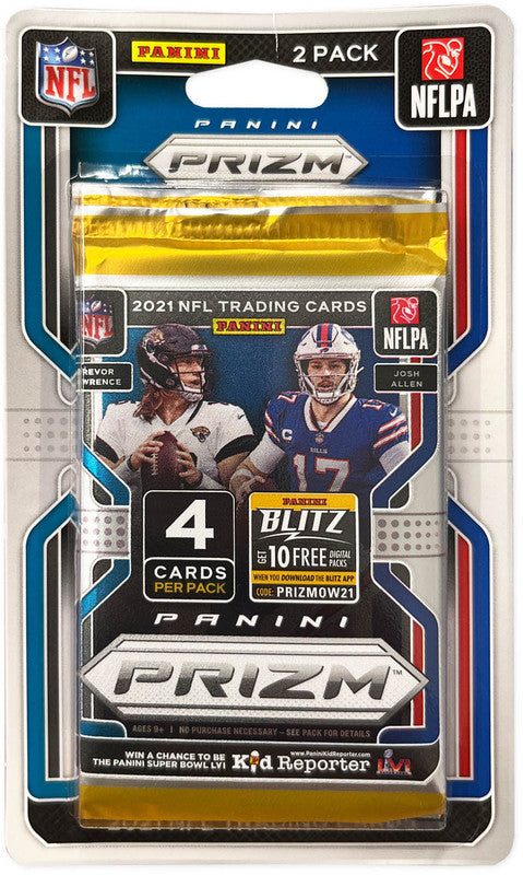 2021 Panini Prizm Football Retail 2-Pack Blister Pack Factory Sealed