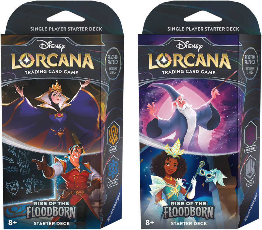 Disney Lorcana: Rise of the Floodborn Starter Deck Bundle