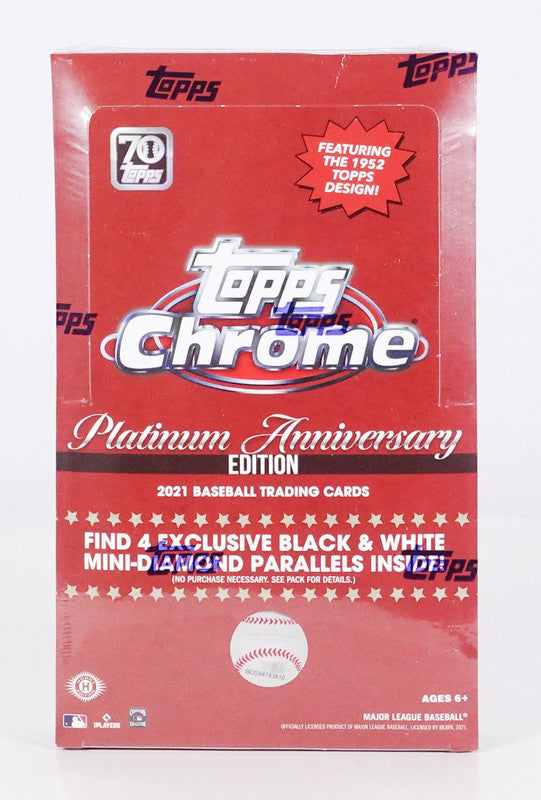 2021 Topps Chrome Platinum Anniversary Baseball Hobby LITE Box