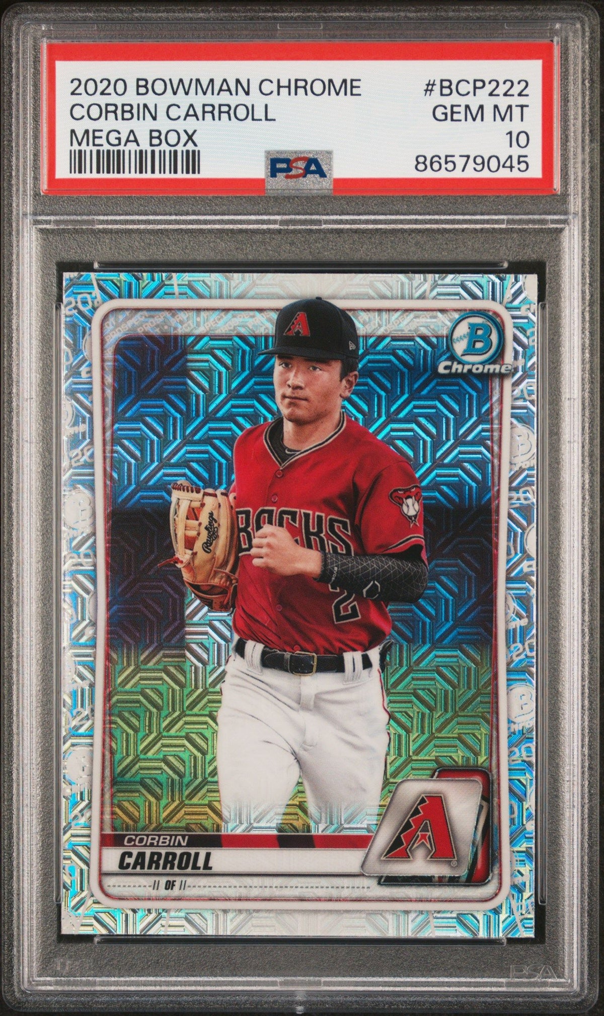 2020 Bowman Chrome Mega Box Corbin Carroll Mega Box PSA 10