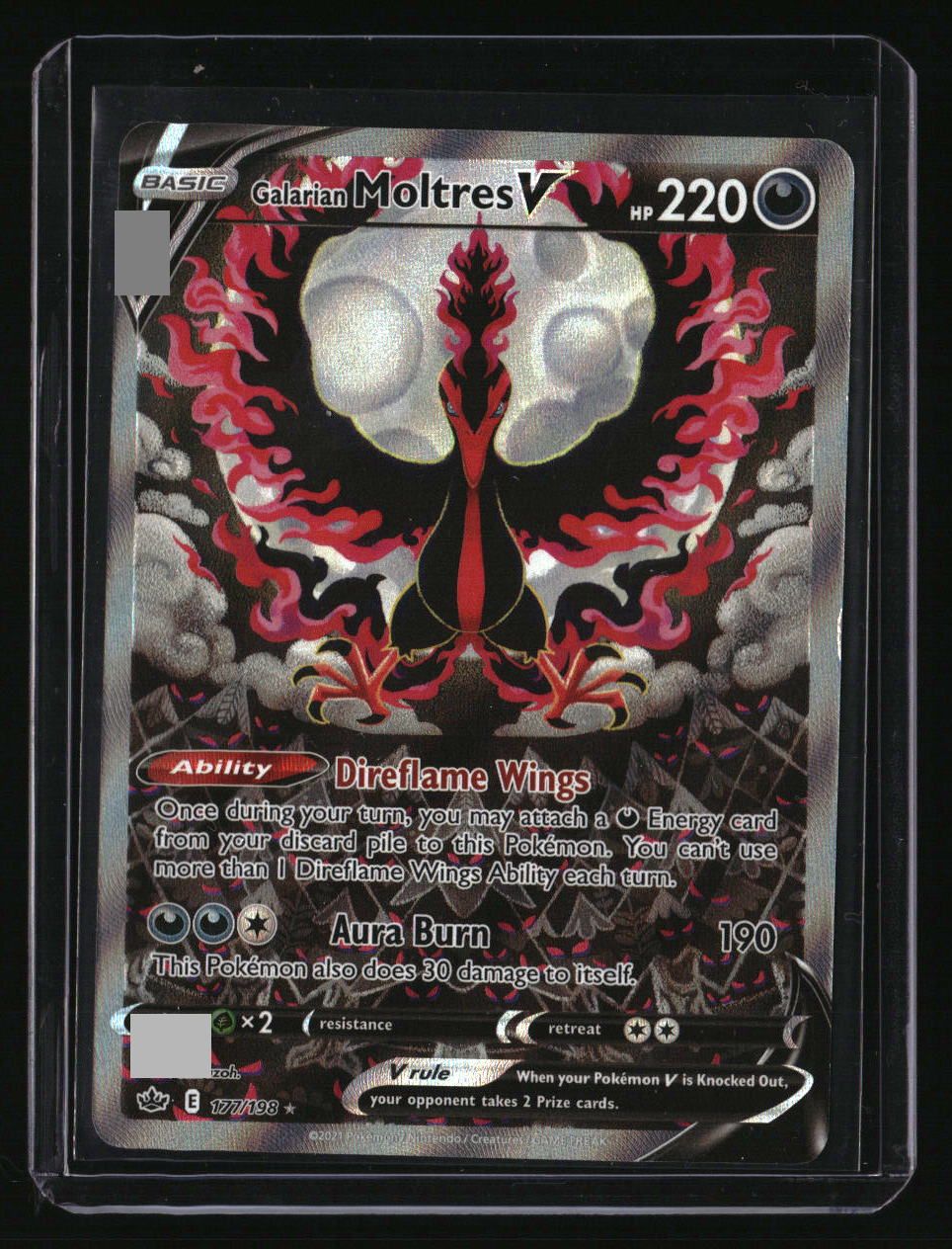 SWSH06: Chilling Reign Galarian Moltres V (Alternate Full Art) 10000380