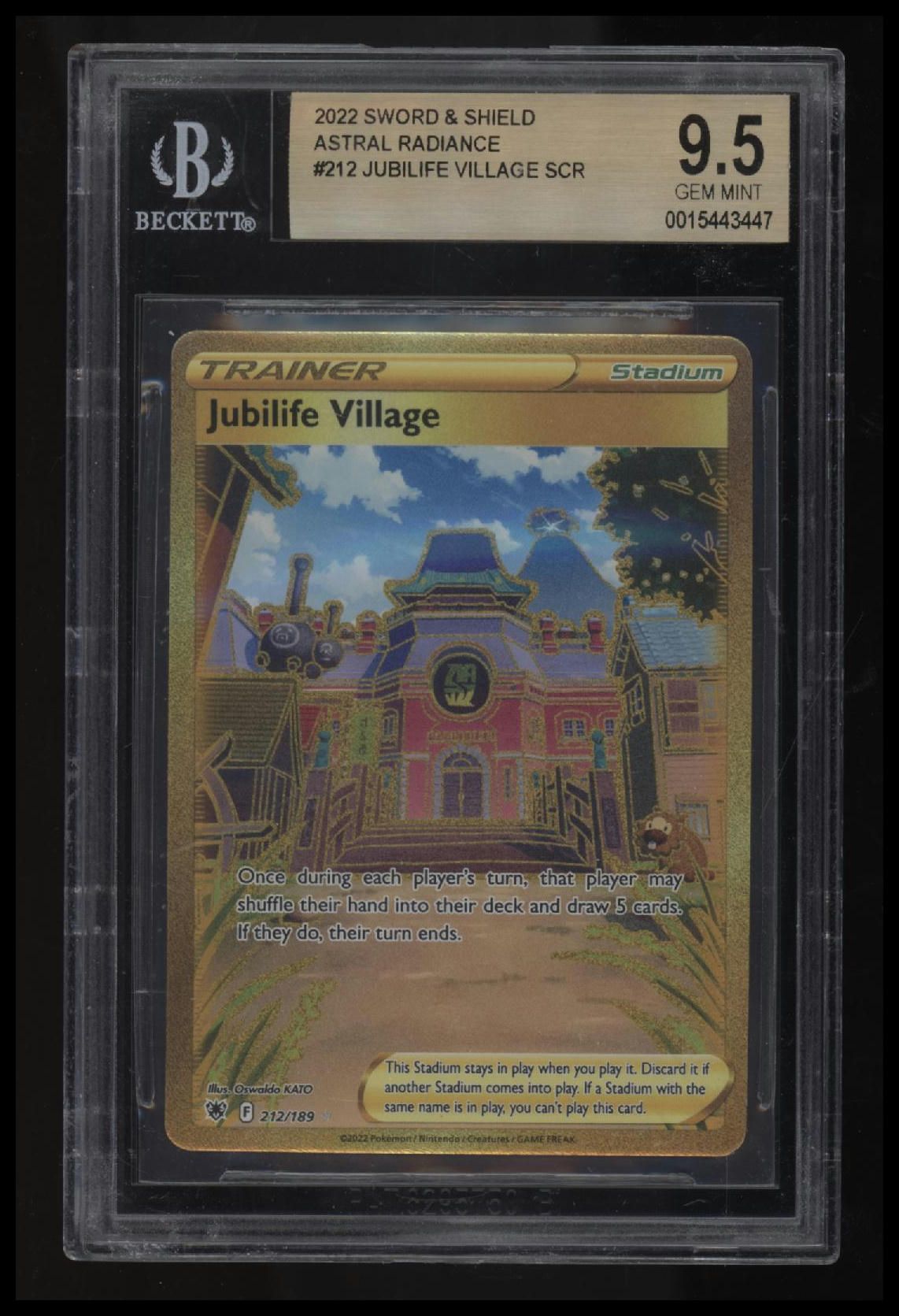 2022 Pokemon Sword and Shield Astral Radiance Jubilife Village SCR BGS 9.5