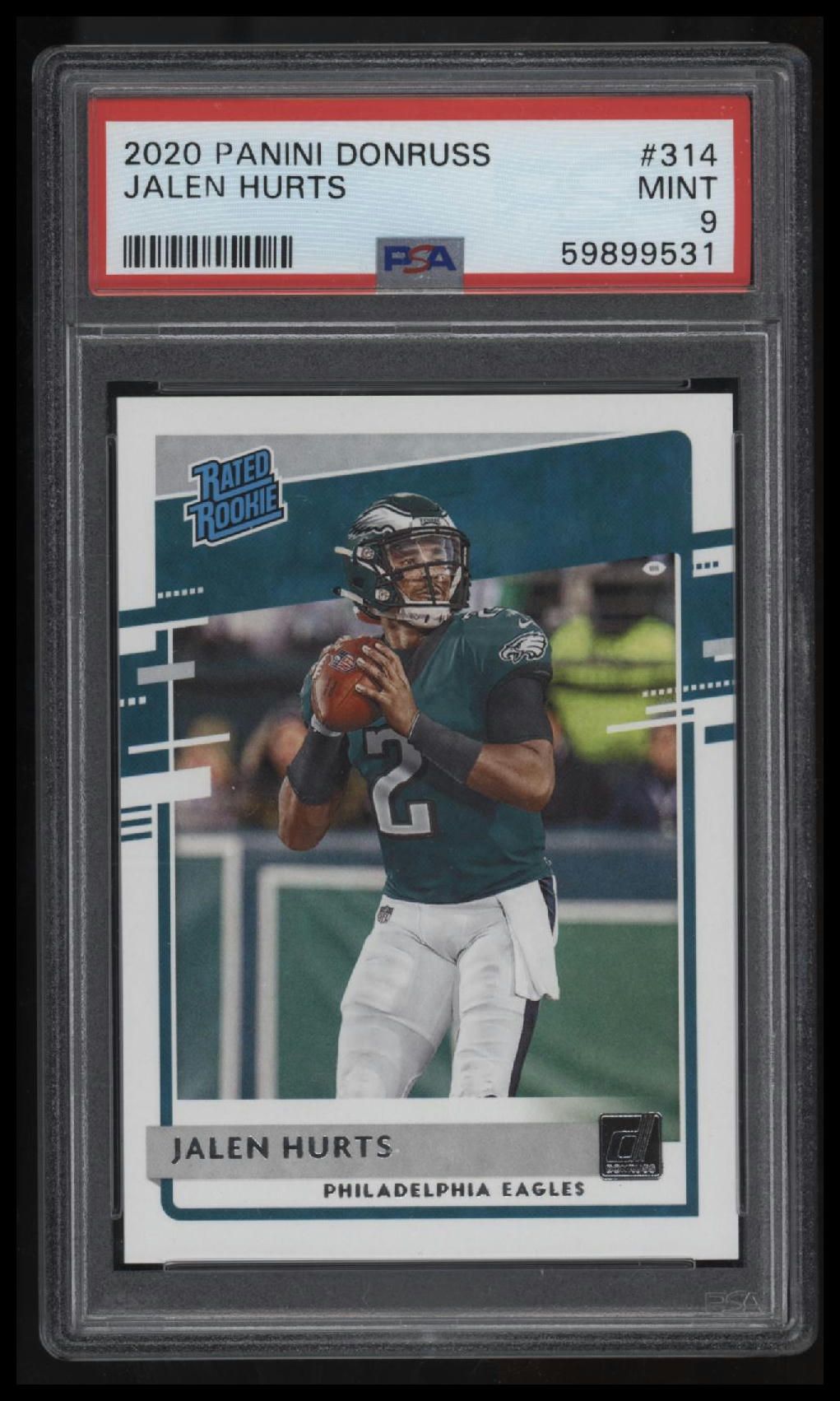 2020 Panini Donruss Jalen Hurts PSA 9