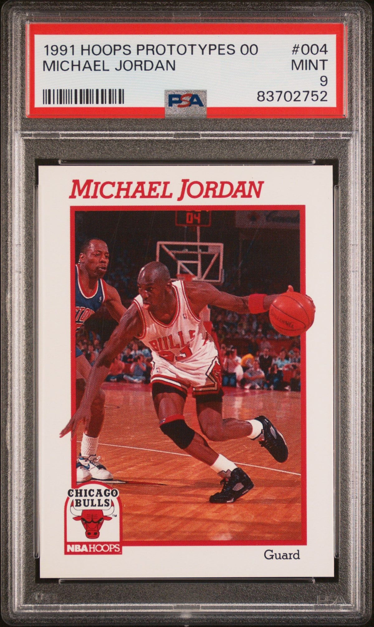 1991 Hoops Prototypes 00 #004 Michael Jordan PSA 9