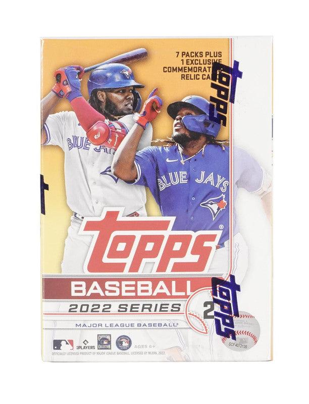 2022 Topps Series 2 Baseball Blaster Box (Commemorative Relic Card!)