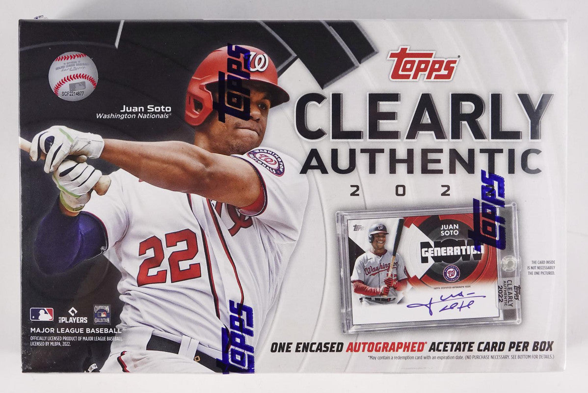 2022 Topps Clearly Authentic Baseball Hobby Box