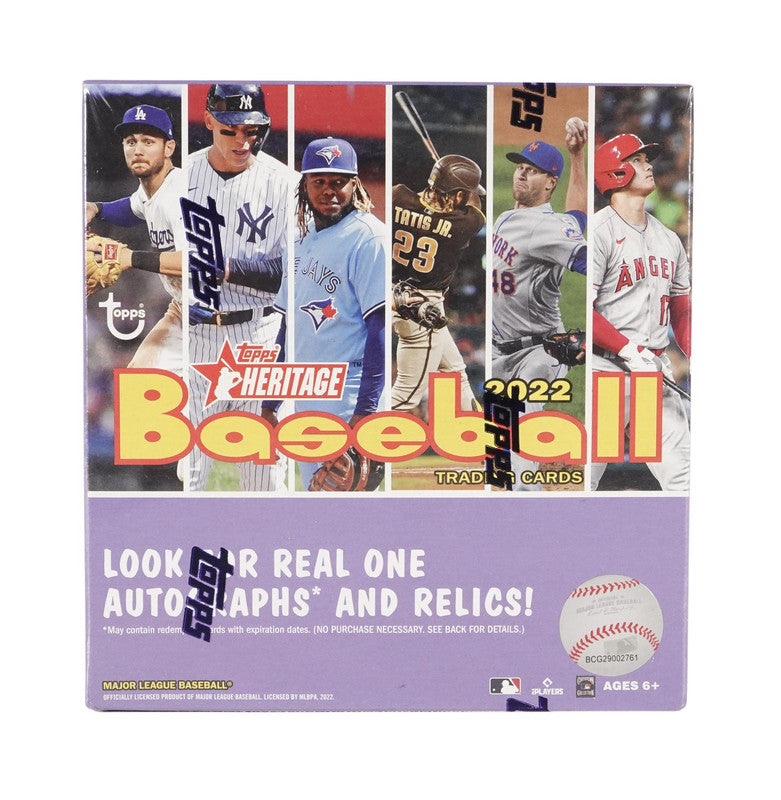 2022 Topps Heritage Baseball Mega Box (Blue Sparkle Parallels!)