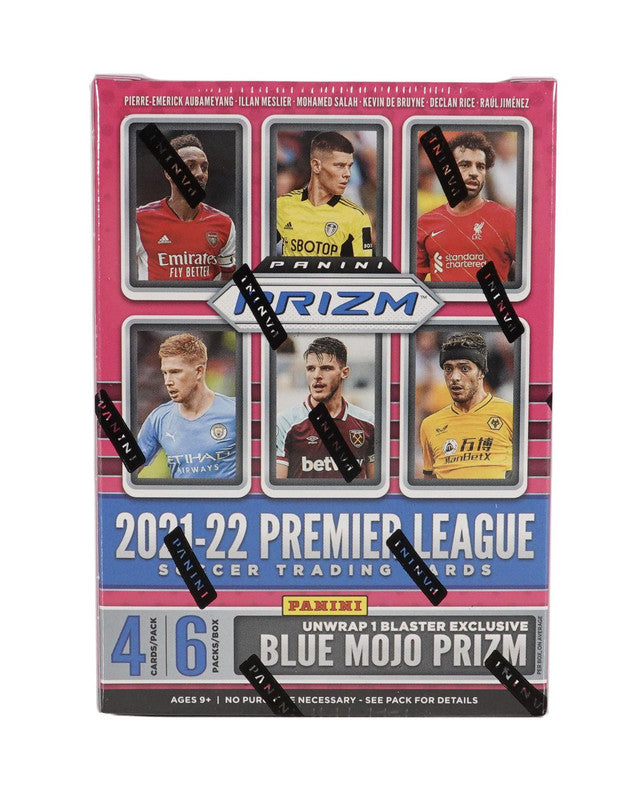 2021/22 Panini Prizm Premier League EPL Soccer 6-Pack Blaster Box (Blue Prizms!) (Fanatics)