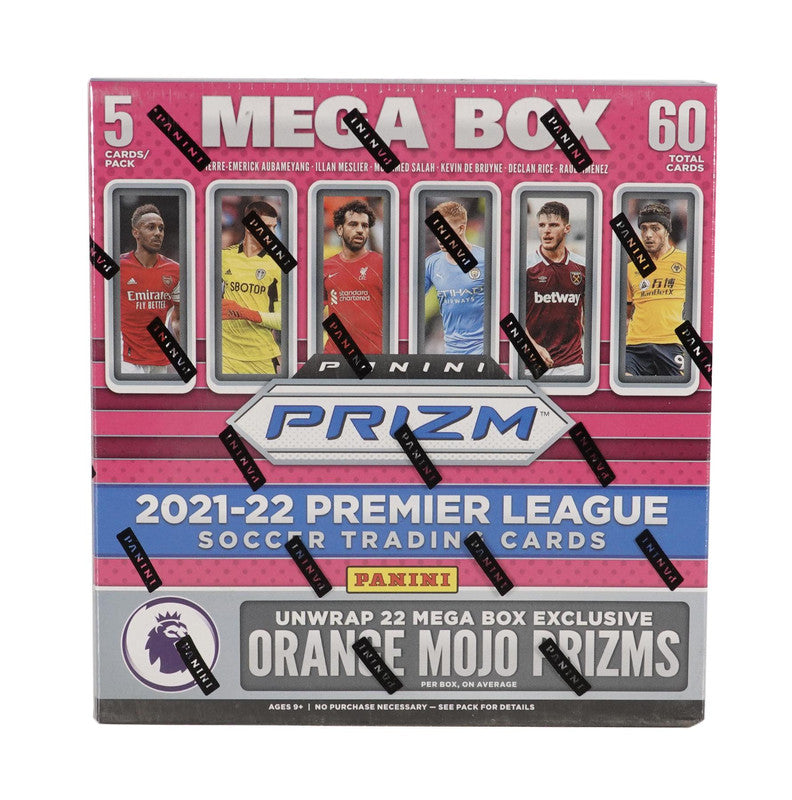 2021/22 Panini Prizm Premier League EPL Soccer Mega Box (Orange Mojo Prizms!) (Fanatics)