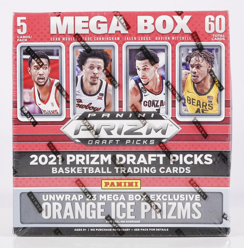 Panini 2021/22 Prizm Draft Picks Basketball Mega Box (Orange Ice Prizms)